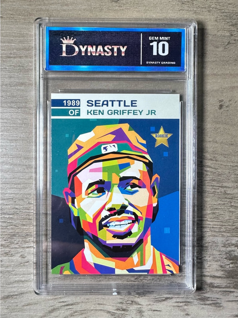 Ken Griffey Jr. Rookie 1989 Fierce Gem Mint 10 Novelty Card. Seattle Mariners.